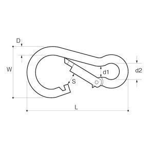 ふじわら アイオウル KF-8 カラビナフック...の詳細画像1