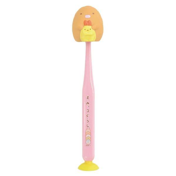 4525154112516 すみっコぐらし 吸盤＆キャップ付きマスコット歯ブラシ とんかつ 1本入