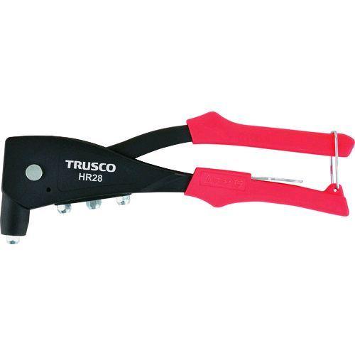 あすつく対応 「直送」 ＴＲＵＳＣＯ HR28 ハンドリベッター　Ｍ２．４〜４．８ リベットサイズ確...