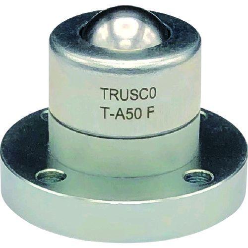 あすつく対応 「直送」 ＴＲＵＳＣＯ T-A50F ボールキャスター 切削加工品 フランジタイプ T...