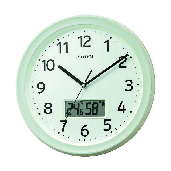 ＲＨＹＴＨＭ 8FYA02SR03 直送 代引不可・他メーカー同梱不可 電波 壁掛け時計 アナログ表...