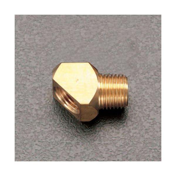 エスコ EA141AG-2A R 1／4”xRc1／4”／45゜ エルボ EA141AG2A