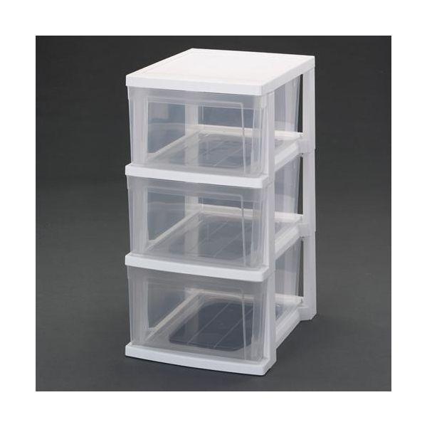 エスコ EA506L-91 309x380x590mm 引き出し式収納ケース 3段 EA506L91