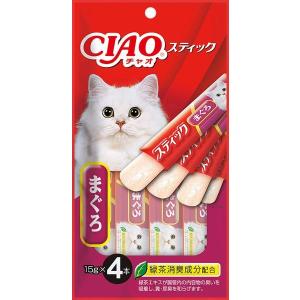 いなばペット】チャオ スティック ちゅ〜るゼリー まぐろ 15gx4本