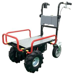 アルミス 電動式運搬車 電動猫吉 最大積載重量120kg ノーパンクタイヤ