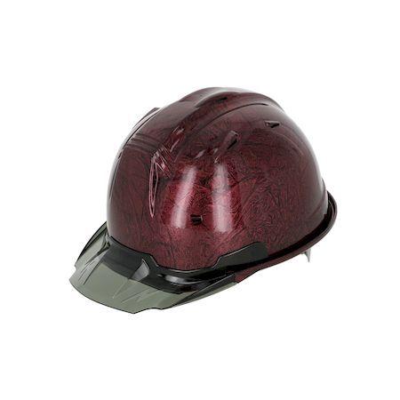 進和化学工業 シンワ 2885 ヘルメットSS19VPRAL黒／スモークB／Dレッドマープライザー塗...