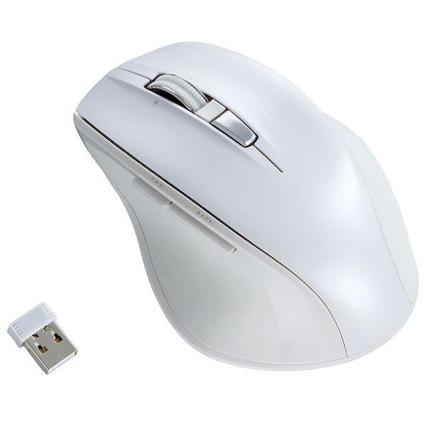 ナカバヤシ MUS-RKF164W 高速スクロール無線静音5ボタンBlueLEDマウス／ホワイト M...