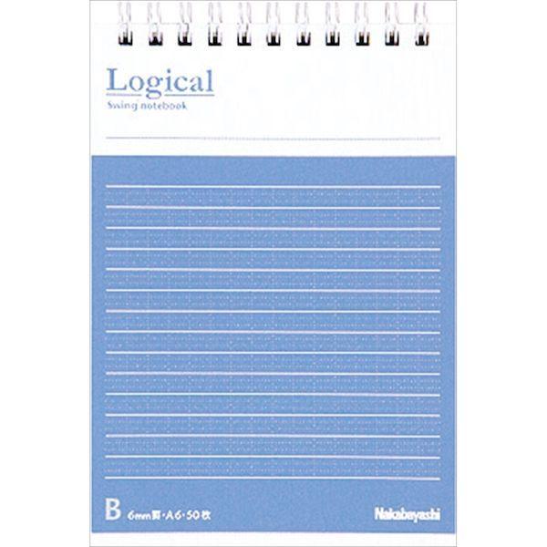 ナカバヤシ NW-A601B/COC FSC−MXロジカルWリングノートA6 B罫50枚 NWA60...