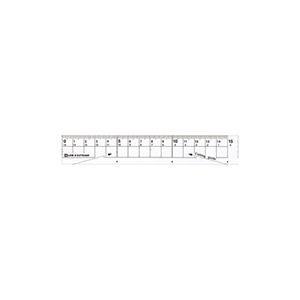 クツワ XS01CL 紙が切れる透明定規15の商品画像
