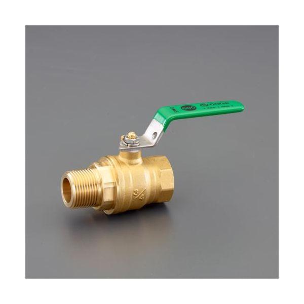 エスコ EA470BD-110 R 1”xRc 1” ボールバルブ 真鍮 EA470BD110