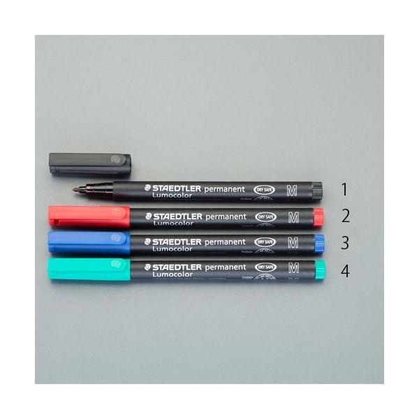 エスコ EA765MM-3 青／細字 油性マーカー ルモカラー EA765MM3