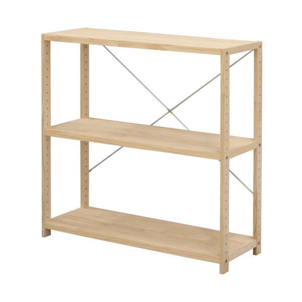 エイ・アイ・エス HZPR-3D82 NA 直送 代引不可 パインラック3段80 HZPR3D82N...