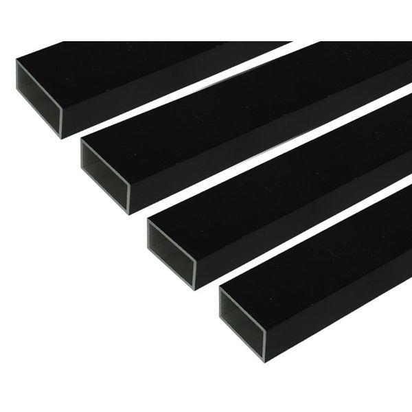 ハイロジック 4549396006648 3100664 アルミ角パイプ 1m 1．5x15x30m...