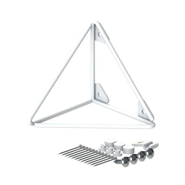 平安伸銅工業 WPW-64 トライアングルフレーム S ホワイト WPW64