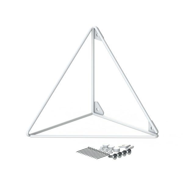 平安伸銅工業 WPW-66 トライアングルフレーム M ホワイト WPW66