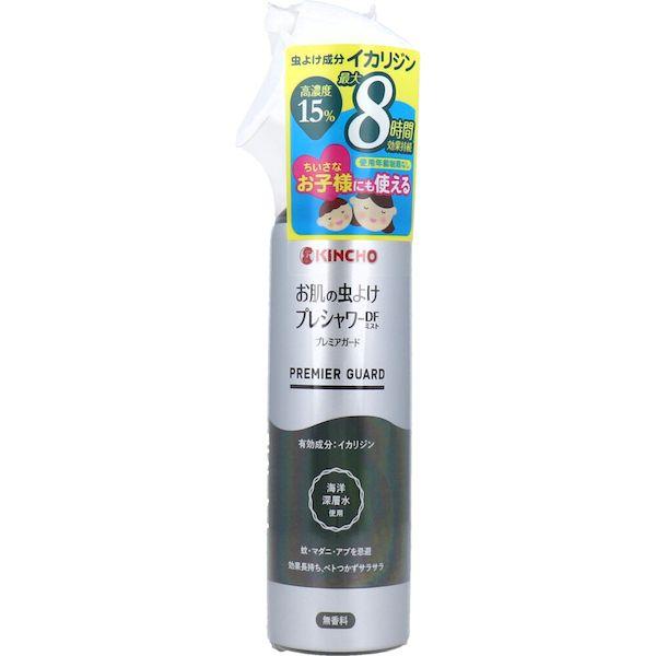 4987115540569 金鳥 お肌の虫よけ プレシャワーDFミスト プレミアガード 無香料 12...