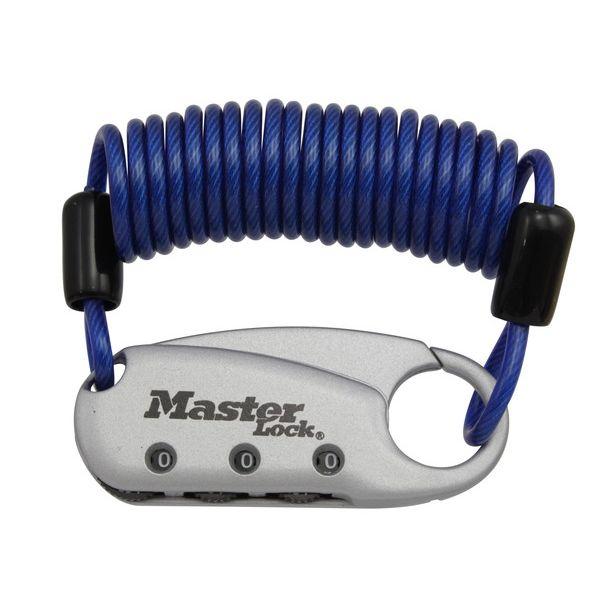 MASTER LOCK 1559JADBLU ダイヤル式コイルケーブルロック ブルー 0071649...