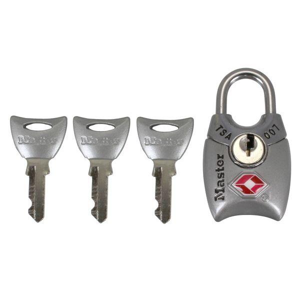 MASTER LOCK 0071649298882 4689JADSLV シリンダー式TSAロック ...