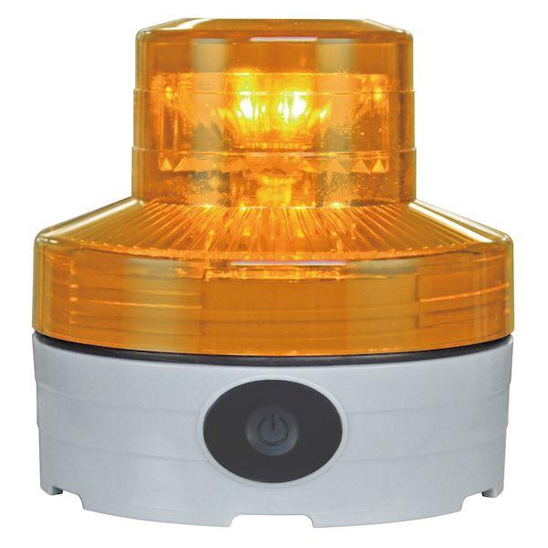 【個数：1個】日恵 VL07B-003NY 直送 代引不可 電池式LED回転灯 ニコUFO neo ...