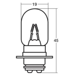 STANLEY スタンレー電気 4907894111866 【10個入】 A3603 12V25／25W？T19L P15d−25−1 電球｜edenki