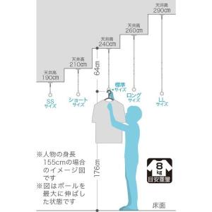 川口技研 ホスクリーン ポールのみ SPC S...の詳細画像1