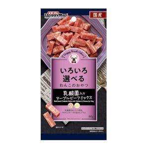 ドギーマン 4976555827392 ドギースナックバリュー 乳酸菌入りマーブルビーフミックス 60g
