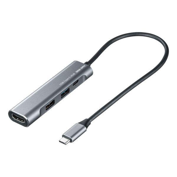 サンワサプライ USB-3TCH37GM HDMIポート付 USB Type−Cハブ USB3TCH...