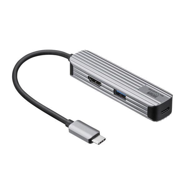 サンワサプライ USB-3TCHP6S USB Type−Cマルチ変換アダプタ HDMI付 USB3...