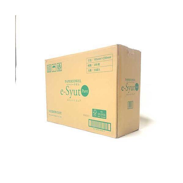 丸住製紙 2147345354646 ペーパータオル e−Syut Pure 200枚×35P