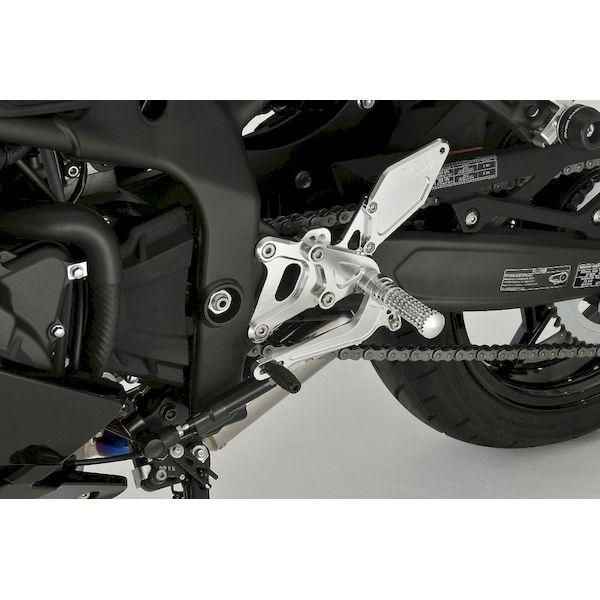 OVER Racing 51-86-01 バックステップ 4ポジション シルバー ZX−25R／SE...
