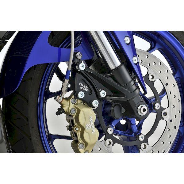 OVER Racing 83-351-11B Fキャリパーサポート ブレンボ4P用 BLK YZF−...