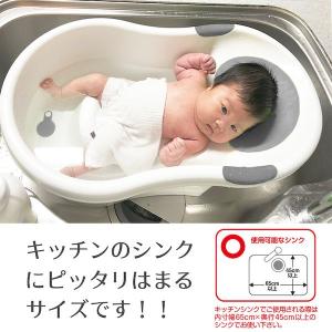 永和 ベビーバスストッパー付きグレー 4560...の詳細画像4