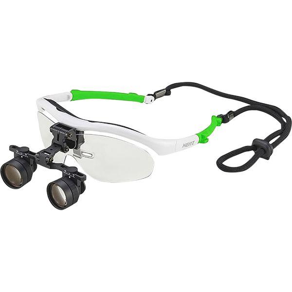 【受注生産品 納期-約1ヶ月】BLS-3(ホワイトXグリーン) 直送 代引不可 ナイツ 双眼ルーペN...