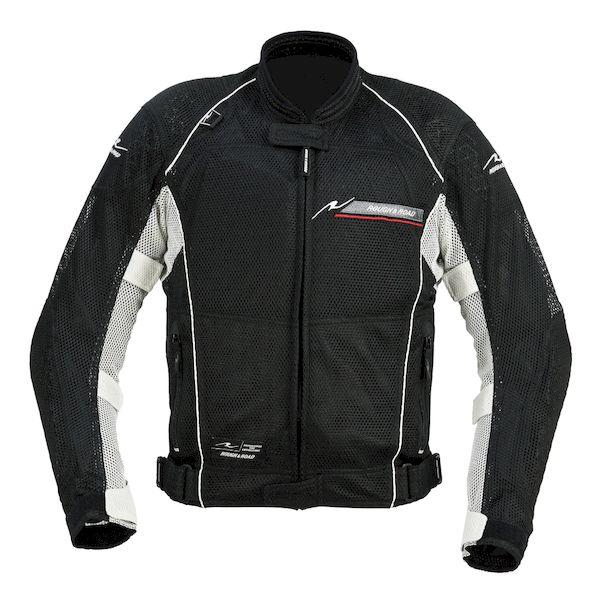 ラフアンドロード RR7351BK/SV1 ダイレクトエアメッシュジャケットFP BK／P．SV−S...