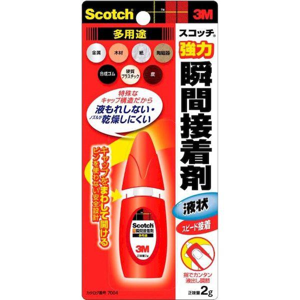 3M スリーエム 4519001907820 スコッチ 強力瞬間接着剤 液状多用途 2g