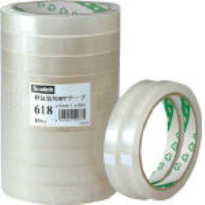 あすつく対応 「直送」 ３Ｍ 618 12X50 軽包装用ＯＰＰテープ　６１８　１２Ｘ５０ 【10巻...