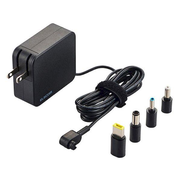 ACDC-TP9565BK 直送 代引不可 エレコム ノートパソコン用ACアダプタ 65W 変換Ti...