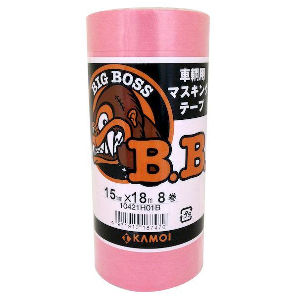 カモ井 4971910187487 BIG BOSS 車両塗装用マスキングテープ 15mm×18m ...