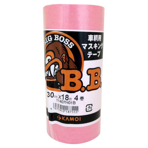 カモ井 4971910187562 BIG BOSS 車両塗装用マスキングテープ 30mm×18m ...