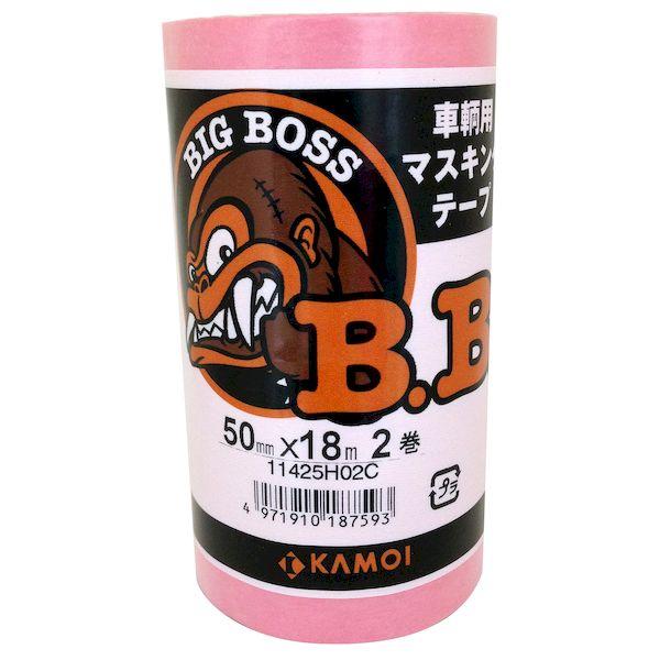 カモ井 4971910187609 BIG BOSS 車両塗装用マスキングテープ 50mm×18m ...