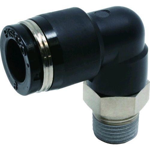 あすつく対応 「直送」 ピスコ PL8-01 チューブフィッティング エルボ 適合外径８ｍｍ 接続口...