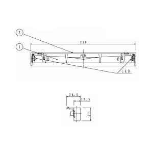 p*1様 TOSHIBA LEDモジュールLEM-012009(w)-S1 5個 TOSHIBA 東芝 LEM-012009(W)-S1 LED誘導灯部品 高輝度誘導灯交換