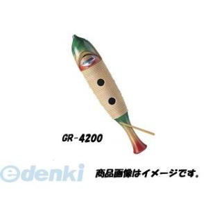 【個数：1個】キクタニ KIKUTANI GR-4200 ウッドギロ魚型 バチ付き GR4200｜edenki