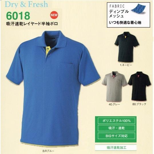 大きいサイズ　半袖ポロシャツ2枚セット　選べるカラー　吸汗速乾レイヤード 　KY6018　EL 4L...