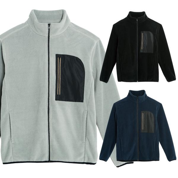 3L 4L 5L　大きいサイズ　フリースジャケット　防寒　SS〜LL 男女兼用 ユニセックス 反射 ...