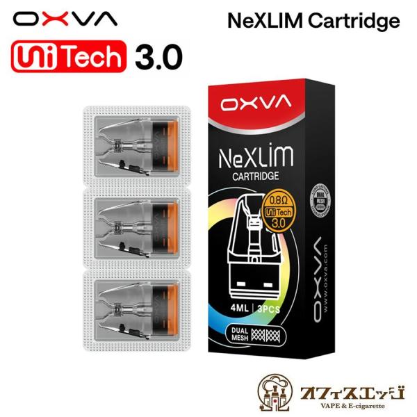 OXVA NeXLIM Pod 4ML (UNITECH 3.0)  カートリッジ 3個入り オキシ...