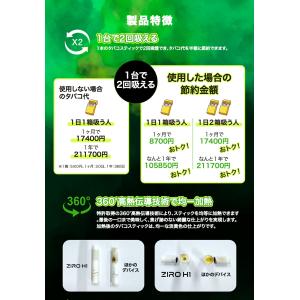 【1本で2回吸える】ZIRO H1 アイコス ...の詳細画像4