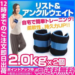 リスト＆アンクルウェイト 2.0kg リストウェイト アンクルウェイト 足 腕 健康 ウェイトトレーニング ウエイトトレーニング リストウエイト アンクルウエイ｜edgesports