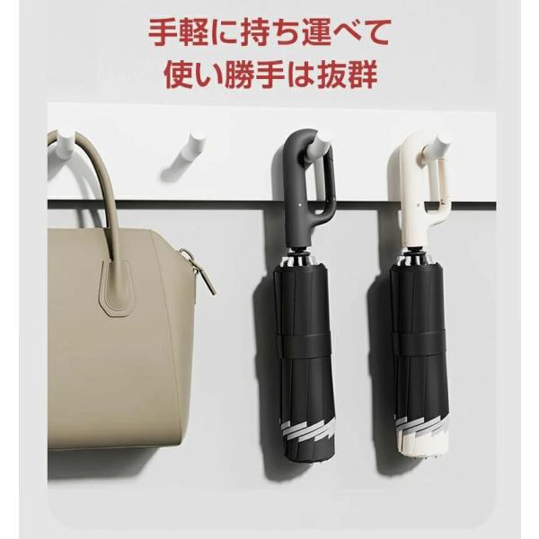 逆さ傘 折りたたみ傘 自動開閉 日傘 雨傘 晴雨兼用 逆折り式 大きめ UVカット 耐風 メンズ レ...