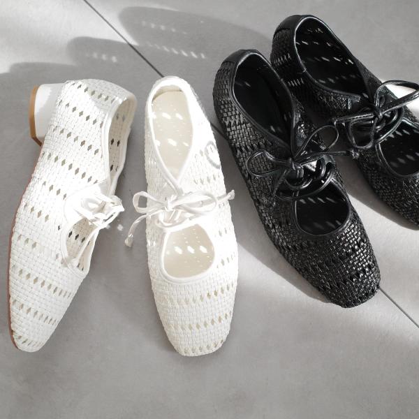 ウーブンメッシュサンダル レディース 脱げない 脱げない